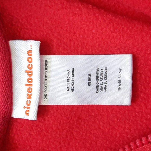 Nickelodeon Boys Red Paw Patrol Zip Up Hoodie  Size 2T - Picture 4 of 6